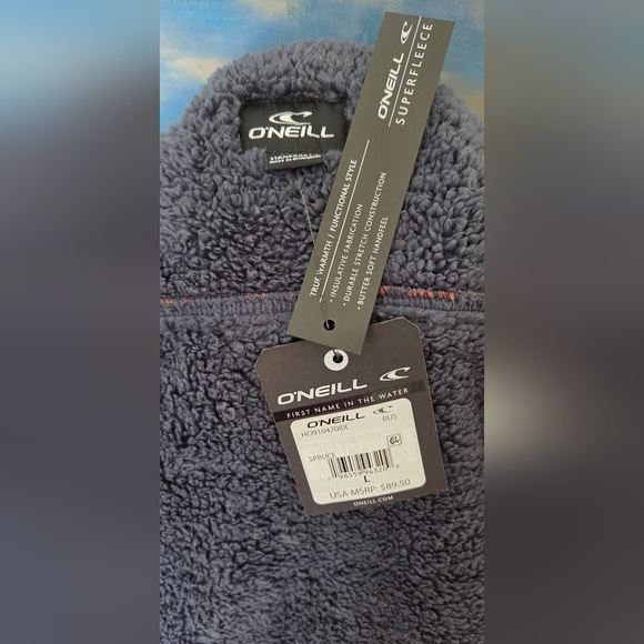 O'NEILL Rust & Navy Plaid Snap Buttons Jacket NWT - Picture 13 of 16